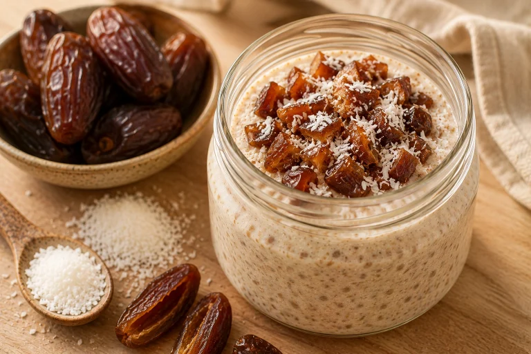 Vegan Coconut & Date Overnight Oats
