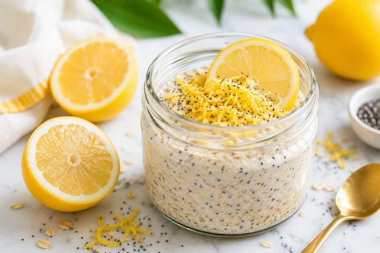 Lemon Poppy Seed Overnight Oats