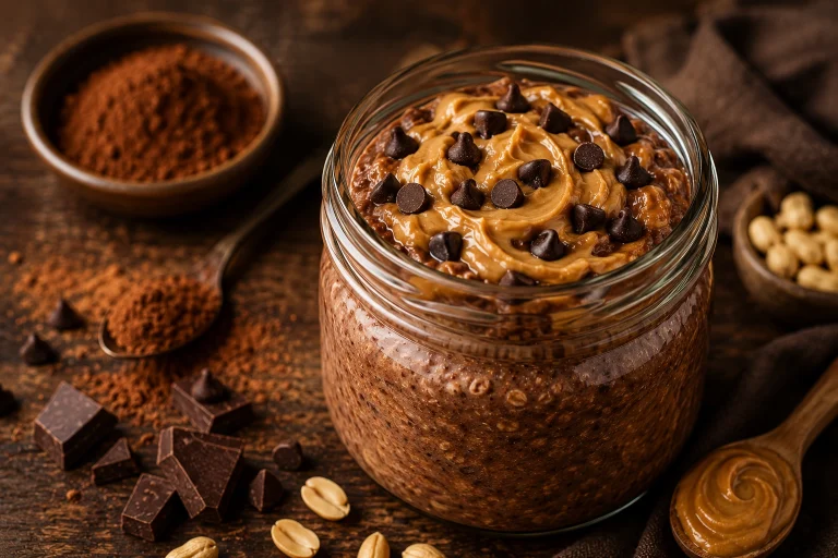 Chocolate Peanut Butter Overnight Oats
