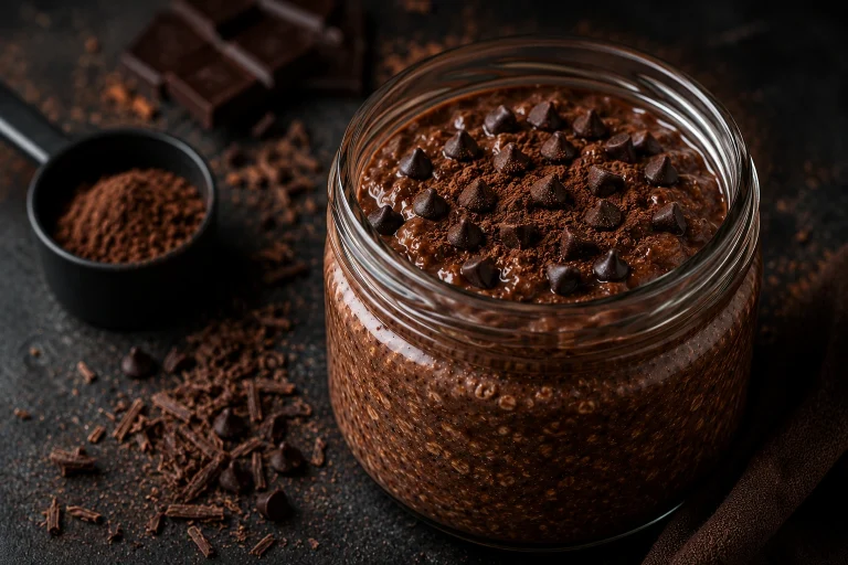 Double Chocolate Protein Overnight Oats