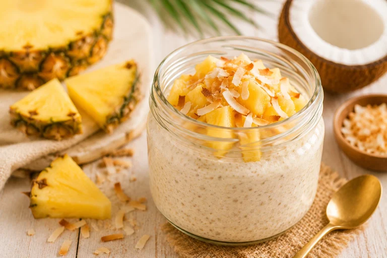 Pineapple & Coconut Summer Overnight Oats
