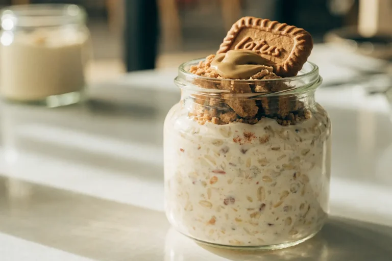 Biscoff Overnight Oats (Dessert for Breakfast)