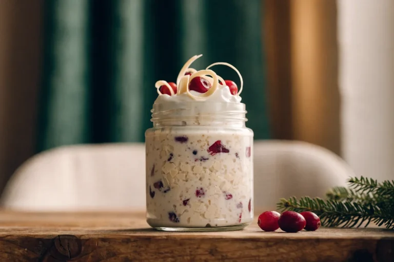 Cranberry & White Chocolate Overnight Oats